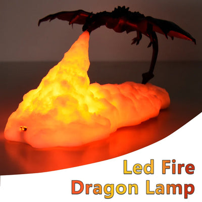 3D Print LED Fire Ice Dragon Lamp