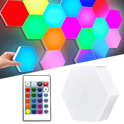 LED Quantum Hexagon Light Wall Lamp